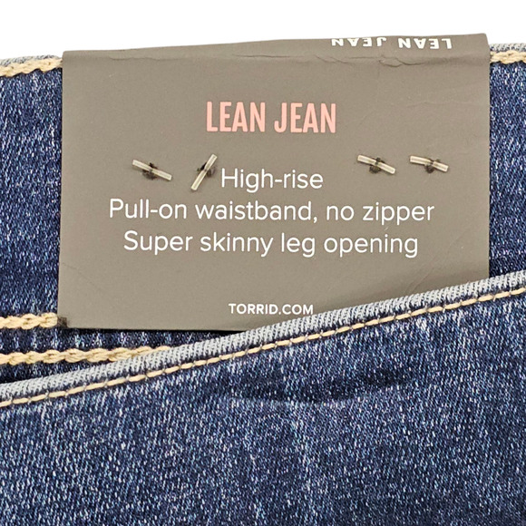 NWT Torrid Jeans Women Size 22 Tall Torrid 3T Lean Soft Comfort Stretch Pull On - Picture 9 of 16